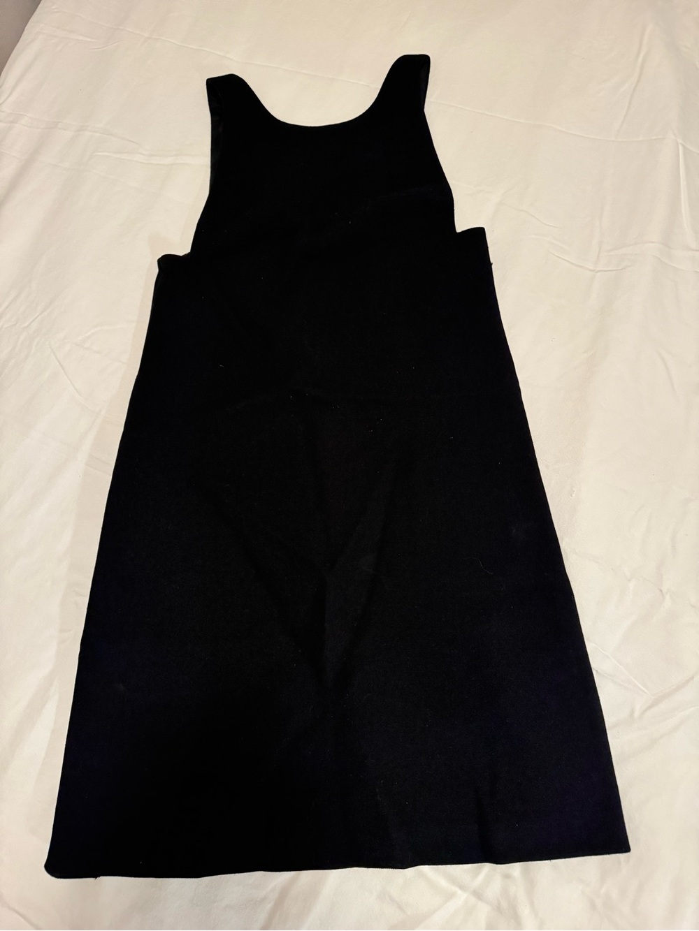 Prada Black Sleeveless A-Line Pinafore Dress